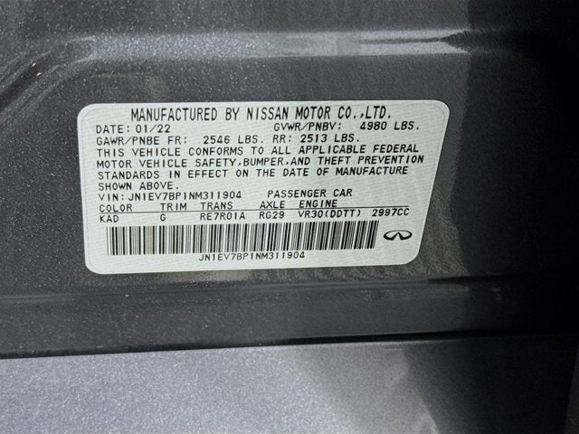 2022 INFINITI Q50 LUXE