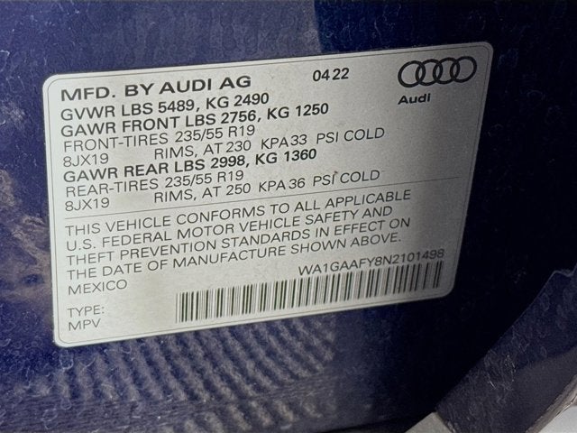 2022 Audi Q5 45 S line Premium