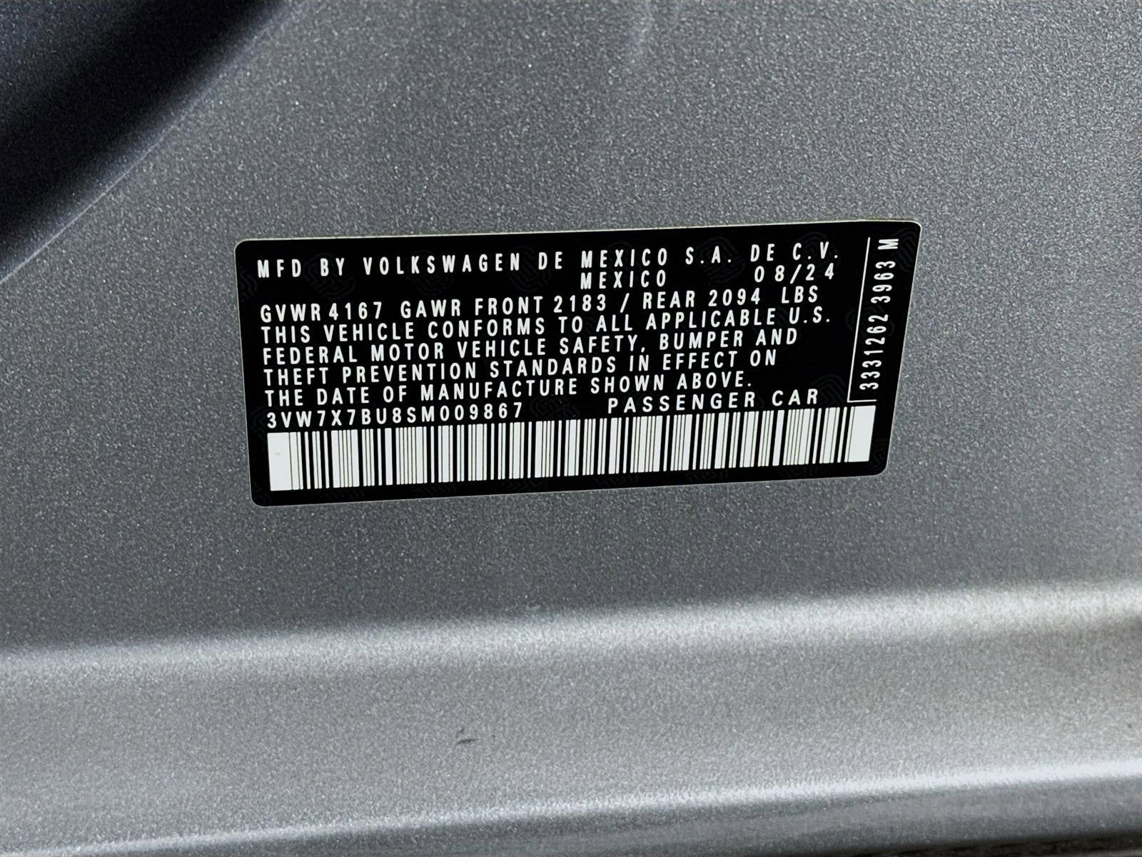 2025 Volkswagen Jetta SE