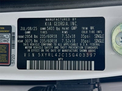 2025 Kia Sorento S