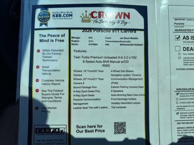 2026 Porsche 911 Carrera