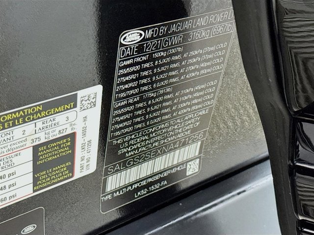 2022 Land Rover Range Rover Westminster