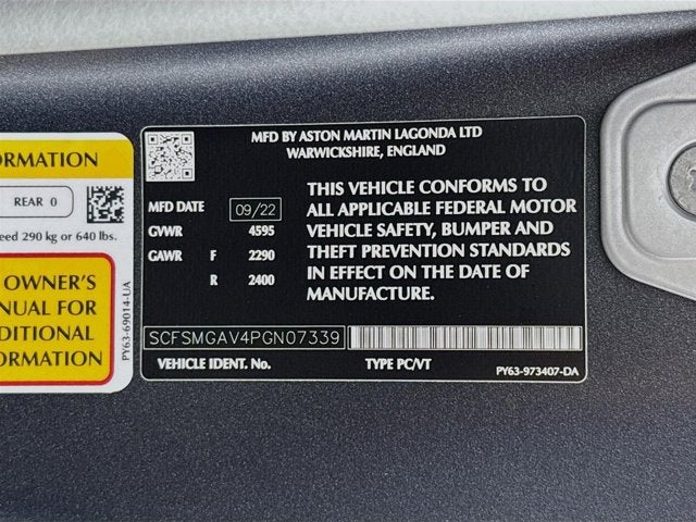 2023 Aston Martin Vantage Base