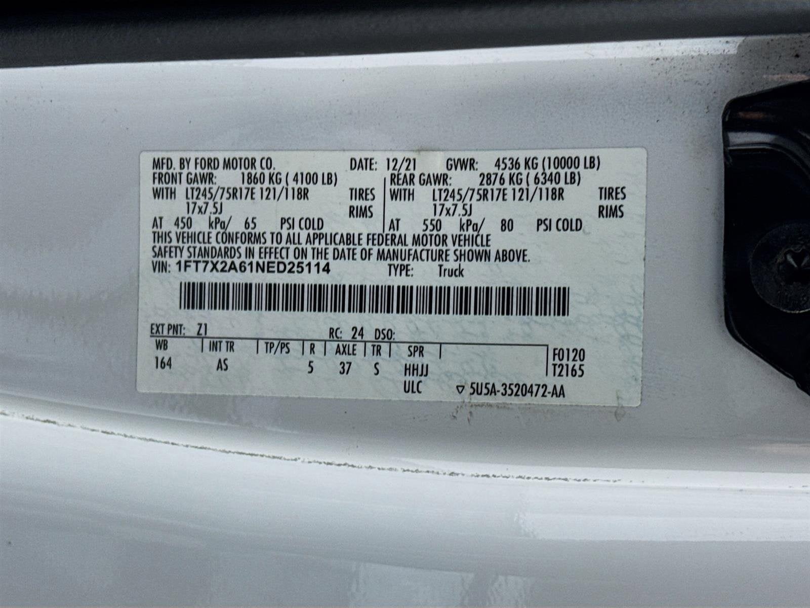 2022 Ford Super Duty F-250 SRW XL