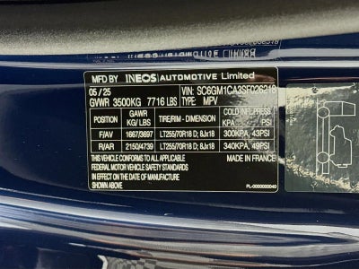 2025 INEOS Grenadier Station Wagon Fieldmaster Edition