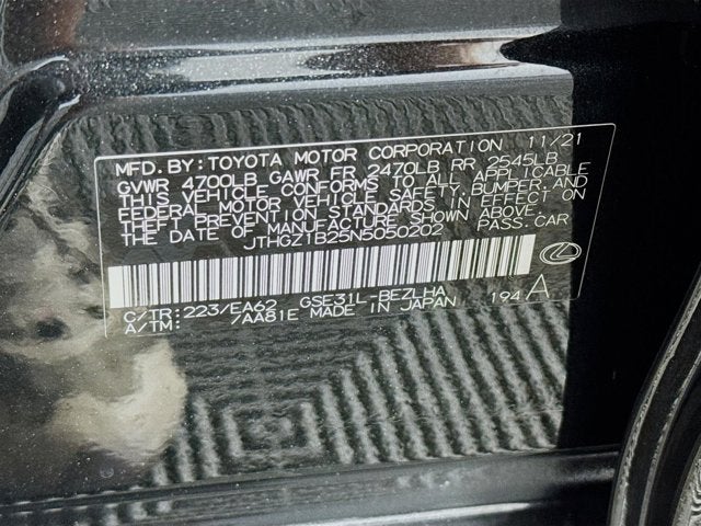 2022 Lexus IS IS 350 F SPORT