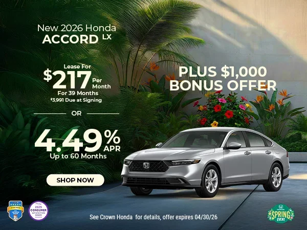 New 2026 Honda Accord LX