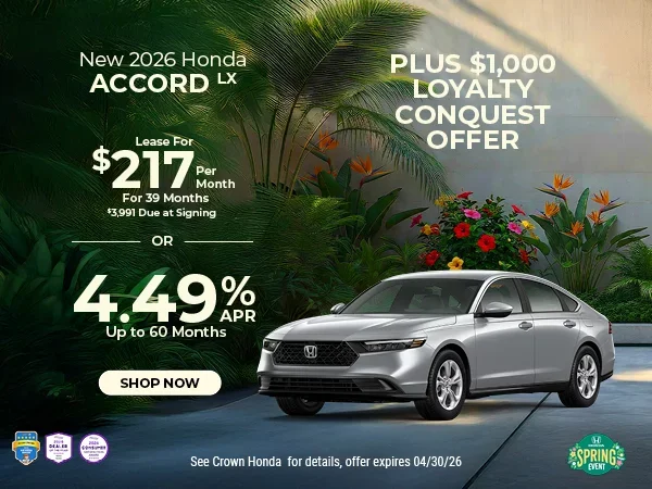 New 2026 Honda Accord LX