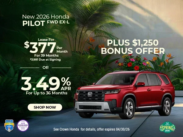 New 2026 Honda Pilot 2WD EX-L