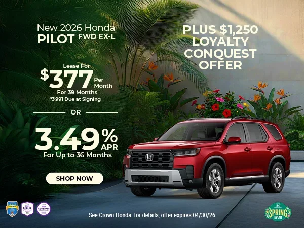 New 2026 Honda Pilot FWD EX-L