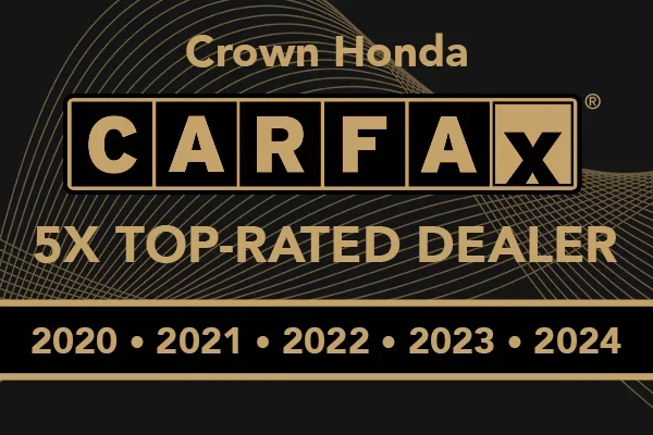 Crown Honda 5X CARFAX Top-Rated Dealer 2020-2024